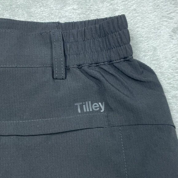 Tilley Womens Black Stretch Skort Size L Elastic Waist Casual a1581 - Picture 5 of 6